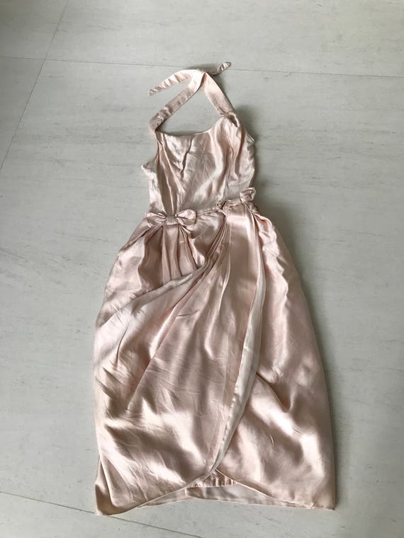 1950s Peggy Hunt Champagne Pink Dress - image 2