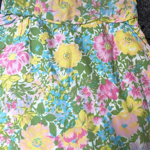 Pretty 1950s Cotton Floral Day Dress - image 7