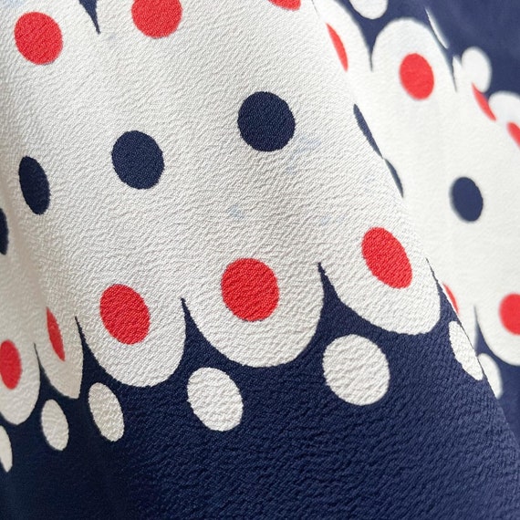 Glorious 40s Polka Dotted Full Circle Dress - image 5