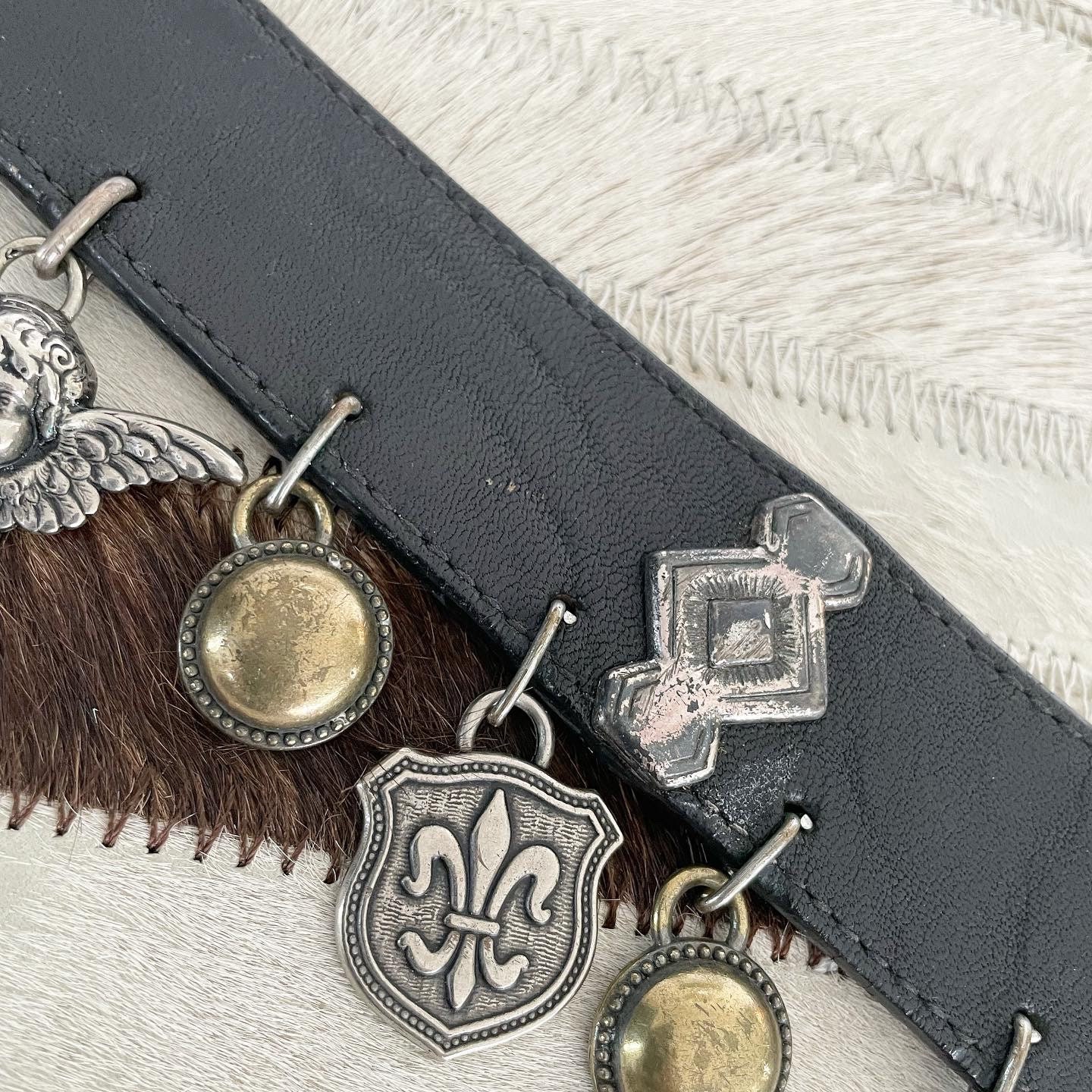 Vintage Dangling Charm Hip Belt Super Chic Angels Dangling Charms Belt - Etsy main image 3