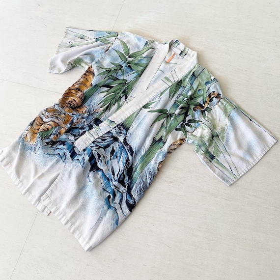 Stunning 40s Tiger Kimono Jacket Top
