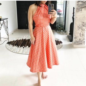 Beautiful Summery Lilli Diamond Halter Dress
