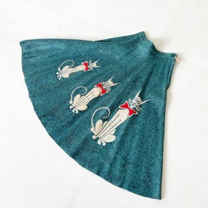 Cute Cat Applique Skirt image 1