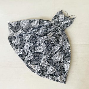 Glamorous Black and White Bandana Print Hawaiian Sundress