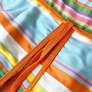 Gorgeous 60s Rainbow Stripe Pat Premo Dress image 3