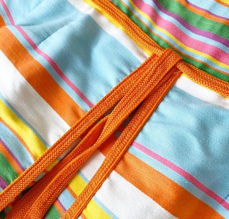 Gorgeous 60s Rainbow Stripe Pat Premo Dress image 3