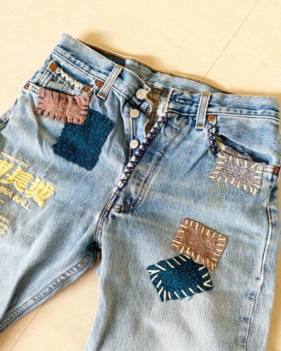 Very Rare Levi's Great China Wall Embroidered Jeans - Etsy
