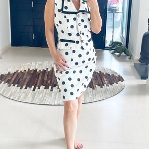 Chic 80s Polka Dotted Set