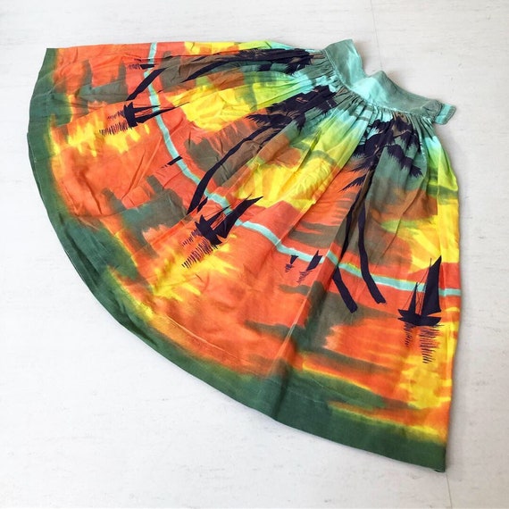 Gorgoeus Sunset Novelty Skirt