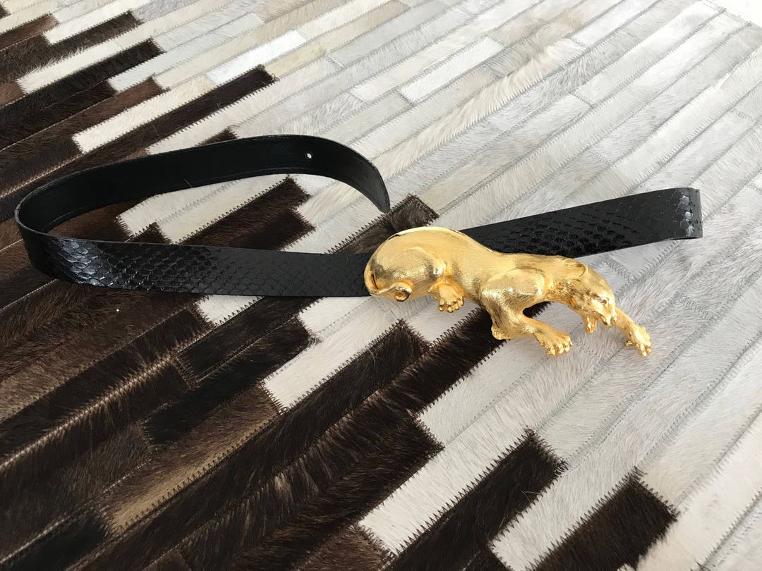 Rare Gold Plated Christopher Ross Panther Belt - Etsy display picture 2