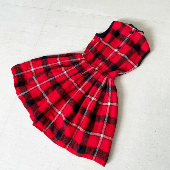 Pretty Woollen Plaid Dress - image 6