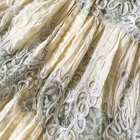 Incredible 50s Soutache Lace Bustier Dress - image 6