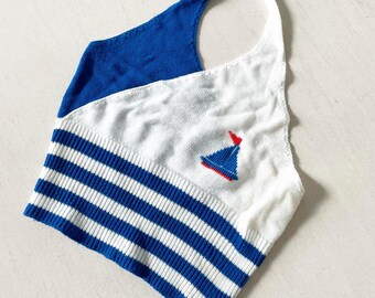 Sexy Nautical Halter Top