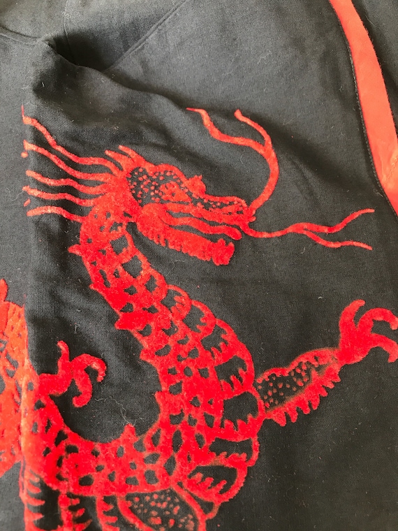 Amazing 1950s dragon applique skirt - image 2