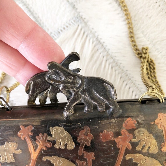 Rare 1940s Copper/Brass Elephant Novelty Purse - image 3