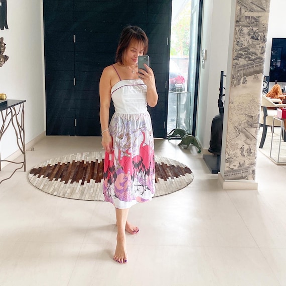 Amazing Flamingo Print Sundress