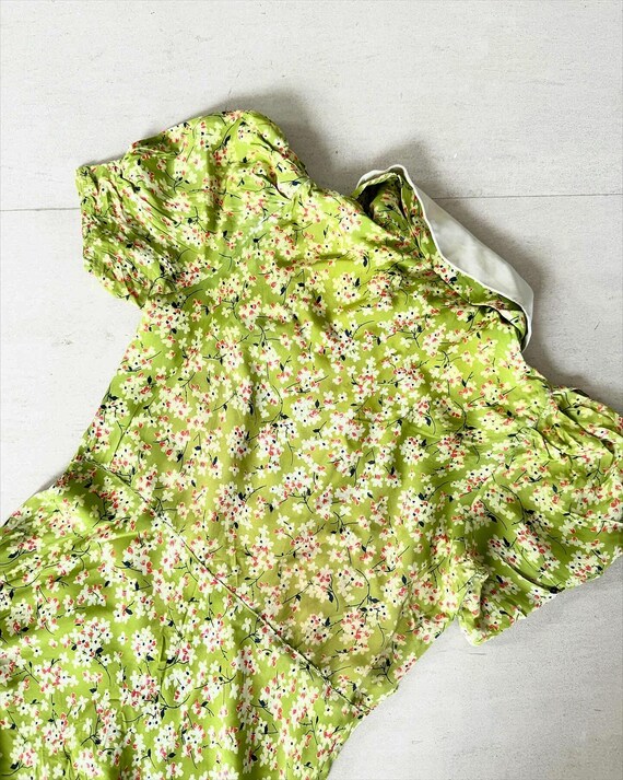 Sweet Chartreuse Peter Pan Collared Dress - image 8