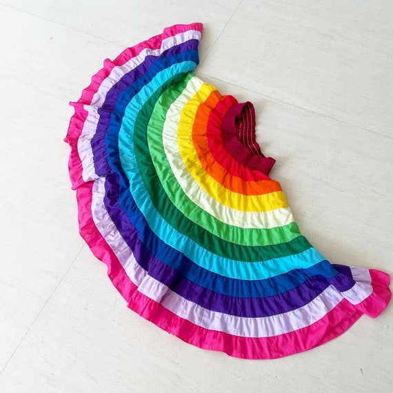 Super Full Circle Rainbow Skirt - image 2