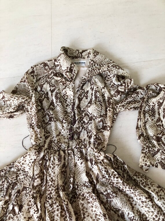Robe chemise a imprime python Regamus of London et Rutland Etsy Canada