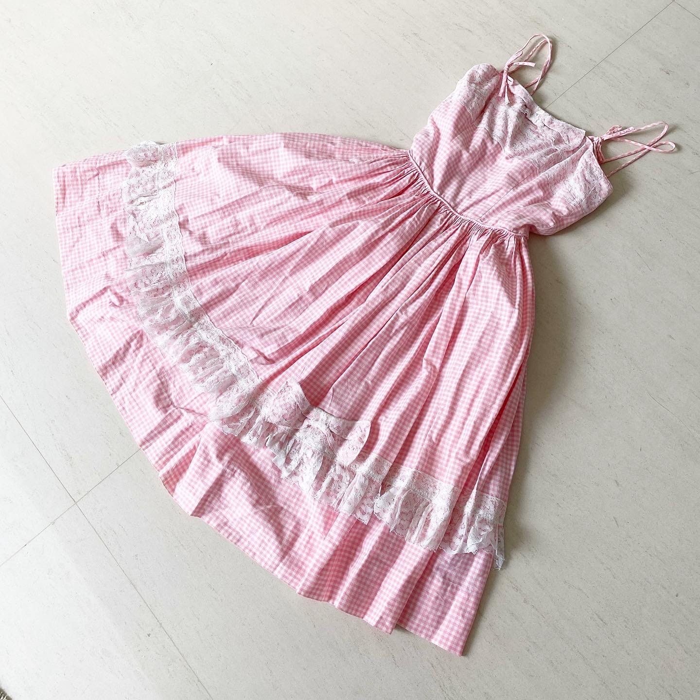 brigitte bardot pink gingham wedding dress Beautiful Bridget Bardot Style 50s Gingham Dress