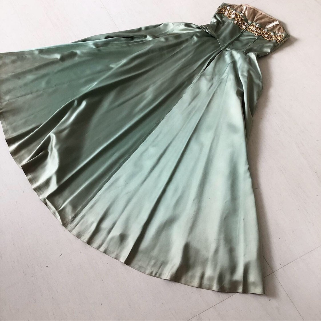 Stunning 50s Olive Green Emma Domb - Etsy