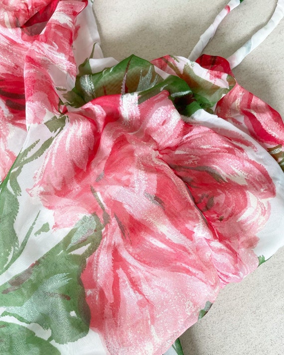Beautiful 50s Emma Domb Rose Print Dress - image 5