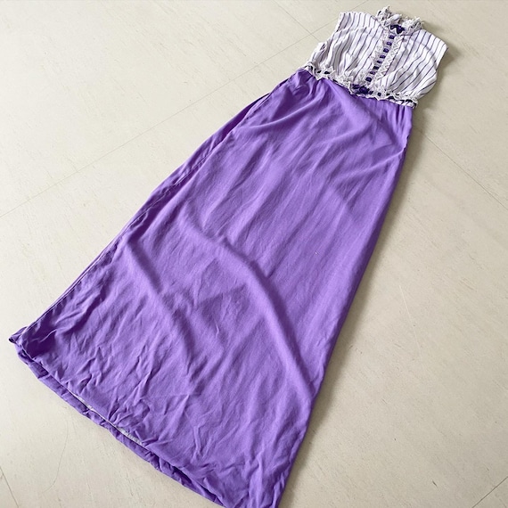 Pretty Purple Early-60s Maxi Dress