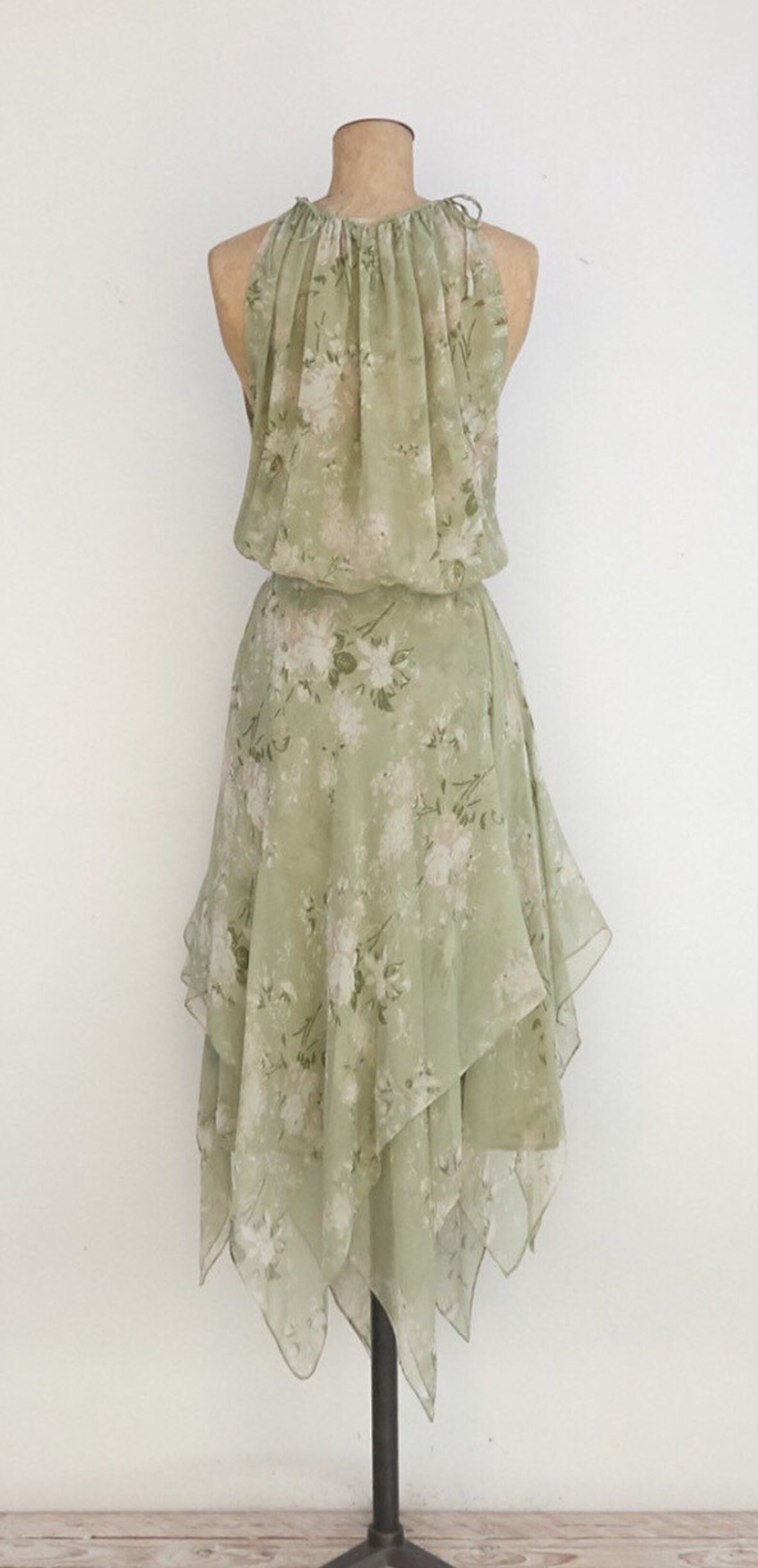 Silk chiffon embellished asymmetric shirt