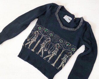 Super Cool Novelty Print Showgirls Sweater