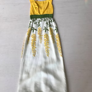 Stunning 1950s/60s Embroidered Maxi Gown
