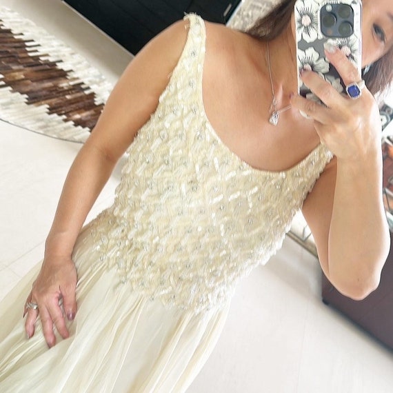 Glorious Beaded  Bodice Ceil Chapman Dress - image 2