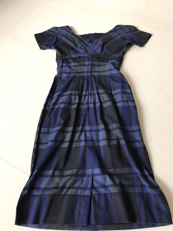 Mad Men Jonathan Logan Plaid Wiggle Dress - image 5