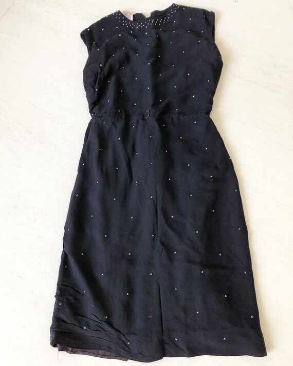 Inky Black R&K Originals Wiggle Studded Dress