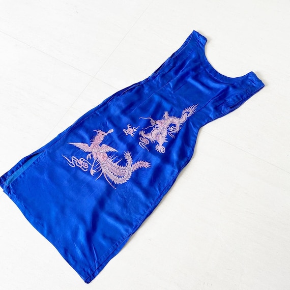 Amazing Embroidered Dragon Phoenix 40s Dress