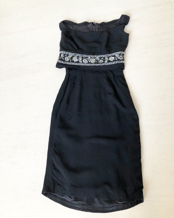 Glamazon 1950s Little Black Wiggle Dress - image 1