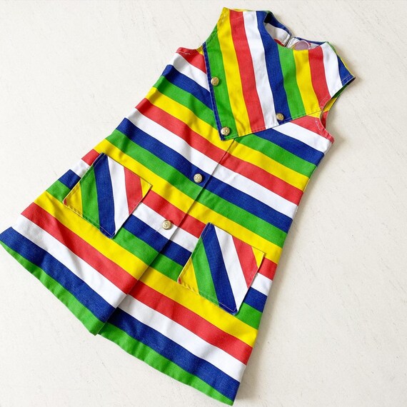 Insanely Cool Rainbow Mod Top/Mini Dress - image 2