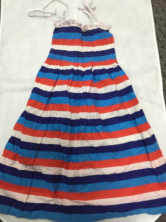 Vintage 1970s multi-colored sundress
