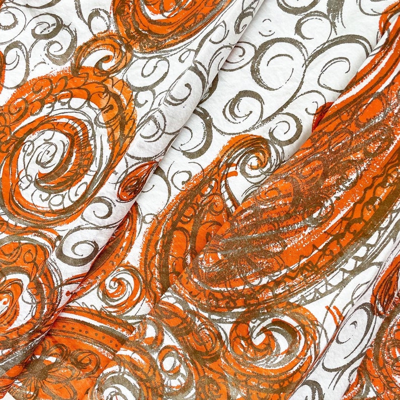 Stunning Orange Swirls Fred Perlberg Sundress image 4