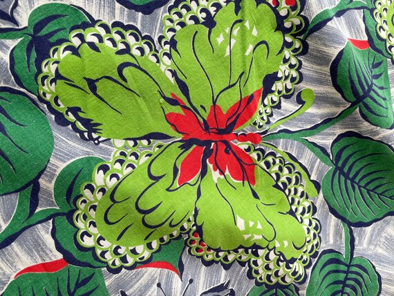 Wonderful Cheery 50s Butterfly Print Skirt - image 4