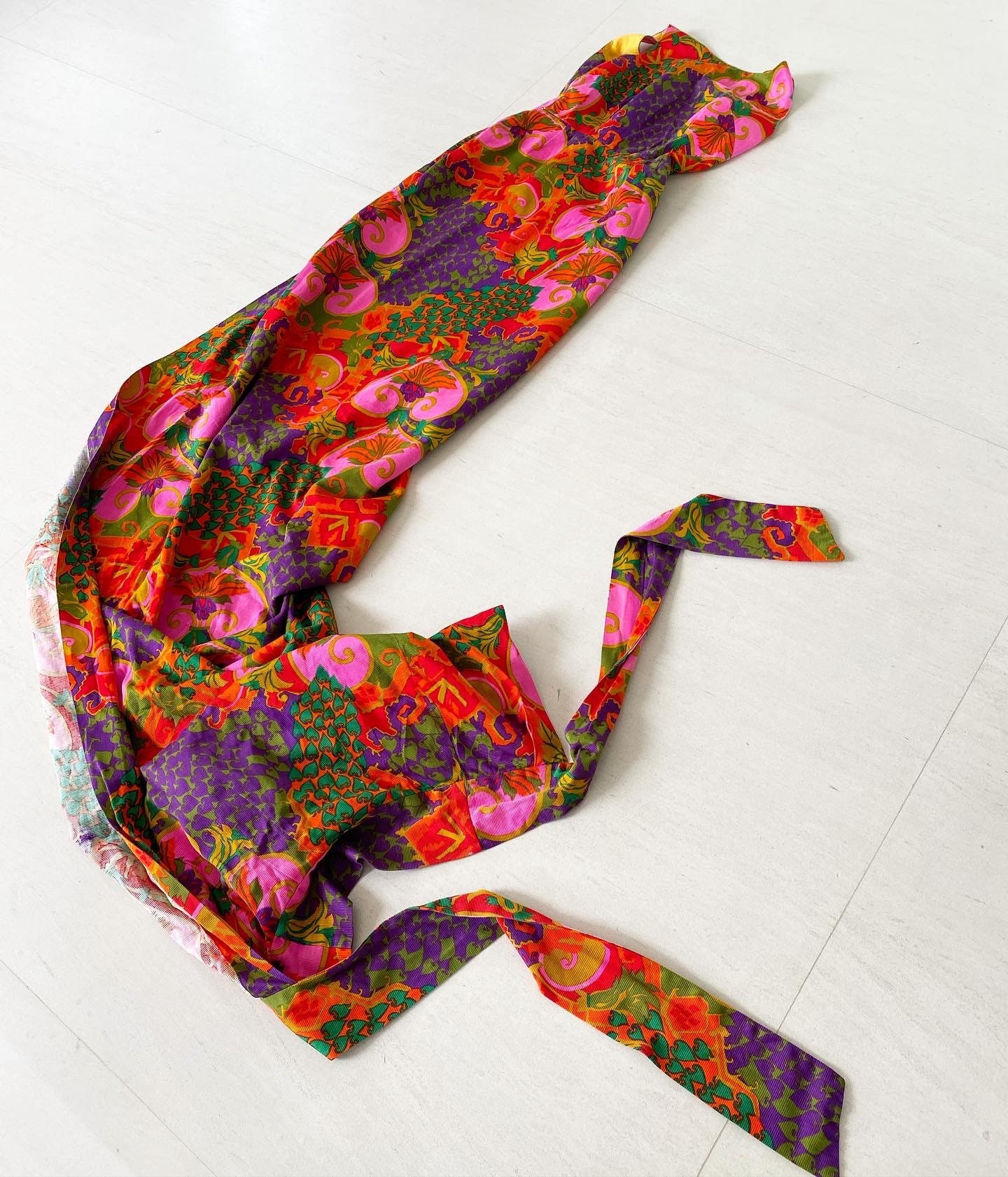 Rare Unusual Foldover Hem Tori Richard Maxi Dress