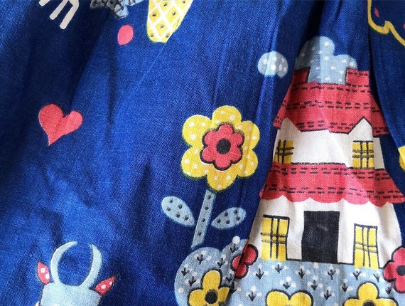 Cute Lanz Novelty Print Kids On Farm Dress - image 7