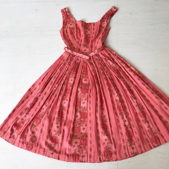 Pretty 1950s Hawaiian Floral Sundress - image 1