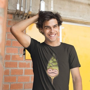 Bambus Prinz T-Shirt, Bambus Shirts, Bambussprossen T-Shirt, glückliche Bambus Tops, Vegan Liebhaber Shirt, T-Shirt für Vegan, Botanisches Geschenk, Bambus Kunst