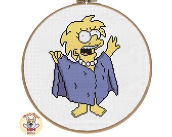 I am the Lizard Queen! - Lisa Simpson PDF cross stitch pattern