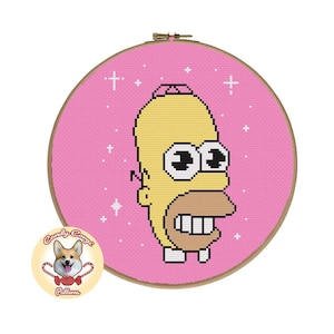 Mr Sparkle - The Simpsons PDF cross stitch pattern