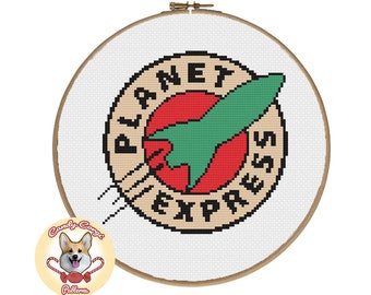 Planet Express - Futurama PDF cross stitch pattern