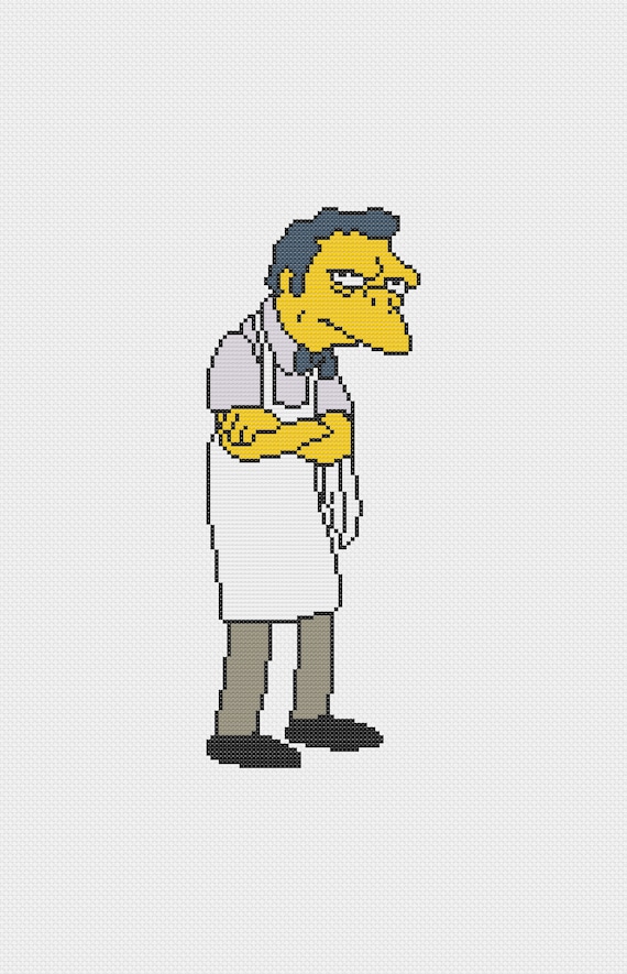 Steamed Hams the Simpsons PDF Cross Stitch Pattern 