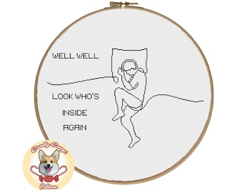 Bo Burnham Inside PDF cross stitch pattern