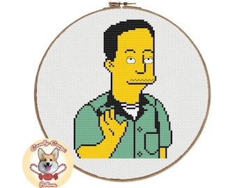 John Waters - The Simpsons PDF cross stitch pattern