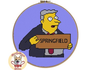 Larry Burns - The Simpsons Wzór do haftu krzyżykowego w formacie PDF